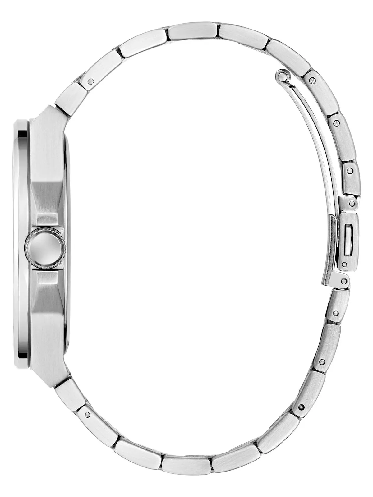 Silver-Tone and Green Analog Watch