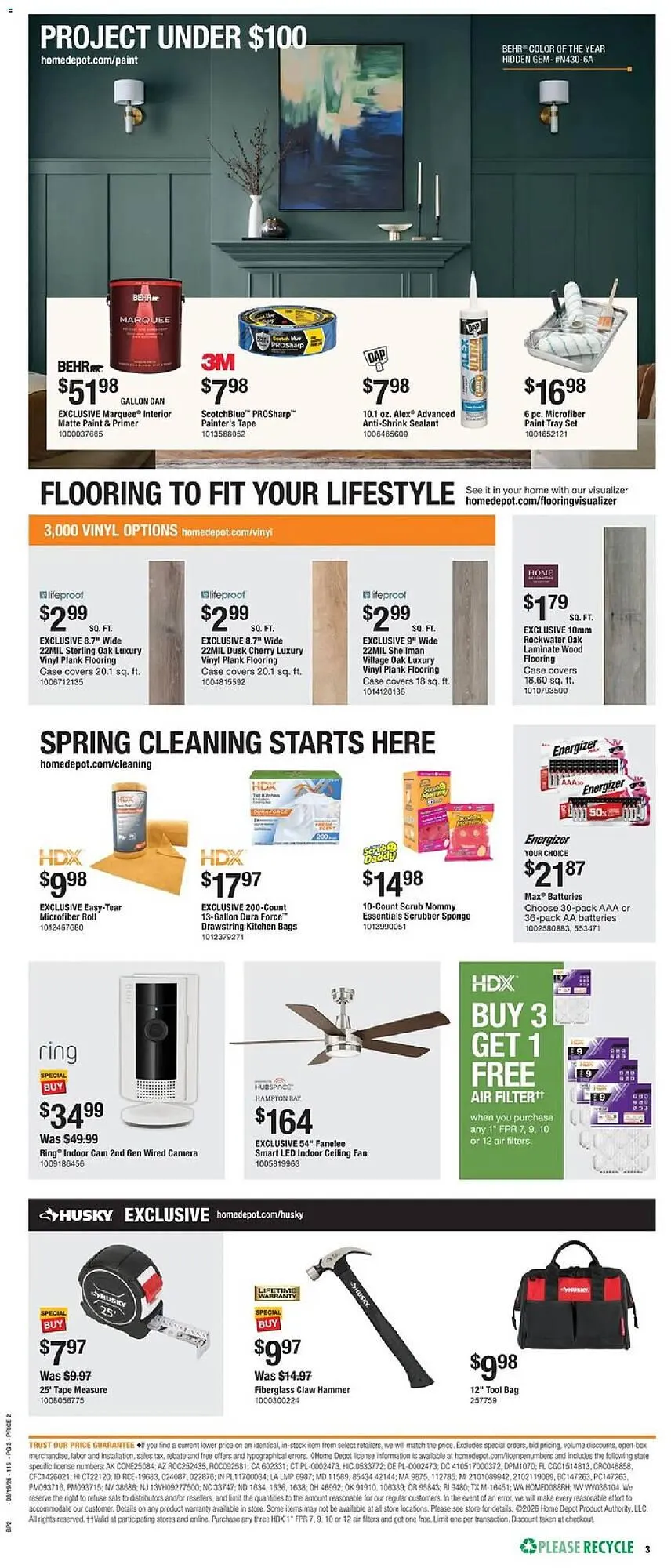 Weekly ad The Home Depot flyer from March 19 to April 1 2026 - Page 3