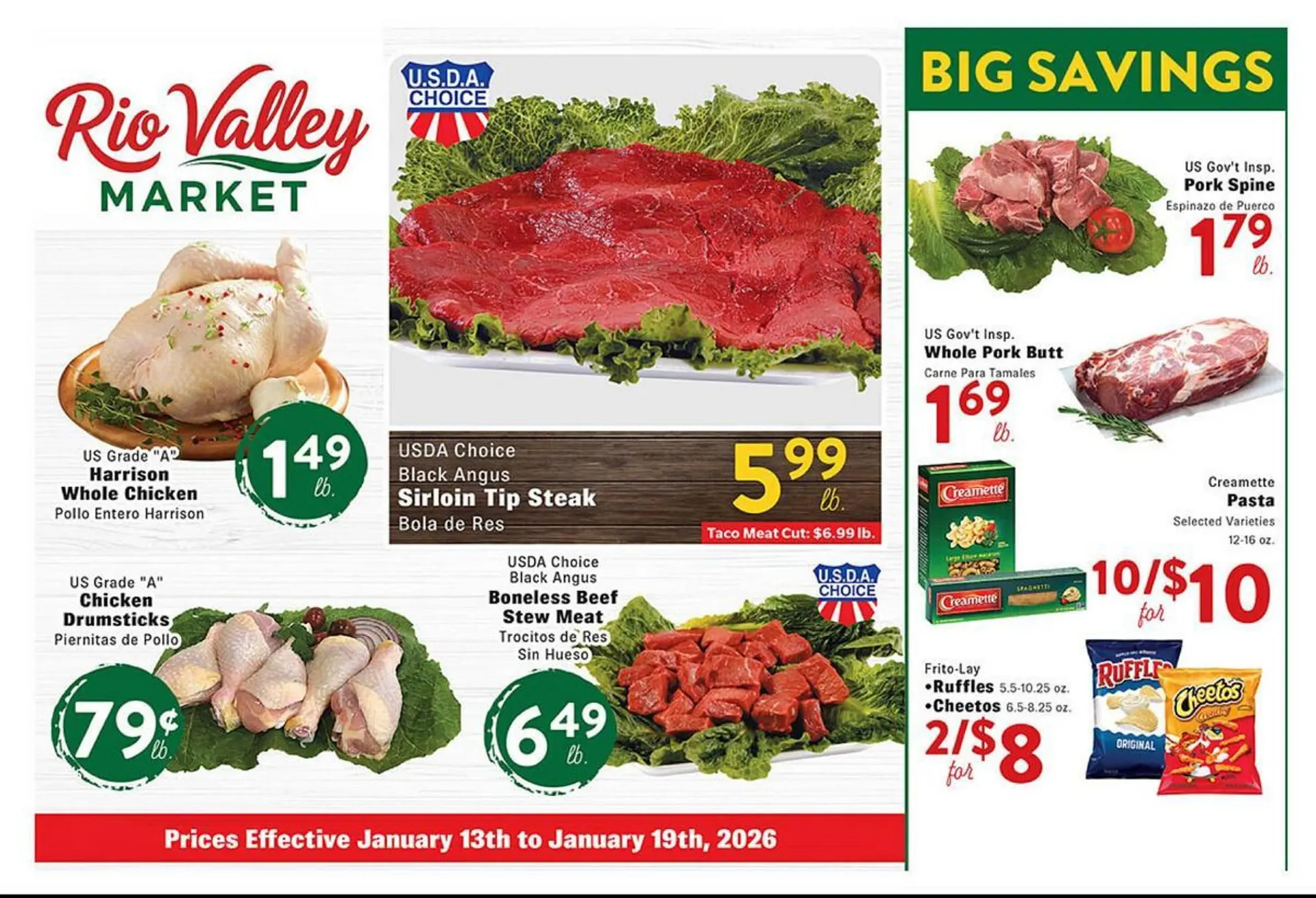 Weekly ad Rio Valley Market weekly ad from January 13 to January 19 2026 - Page 1