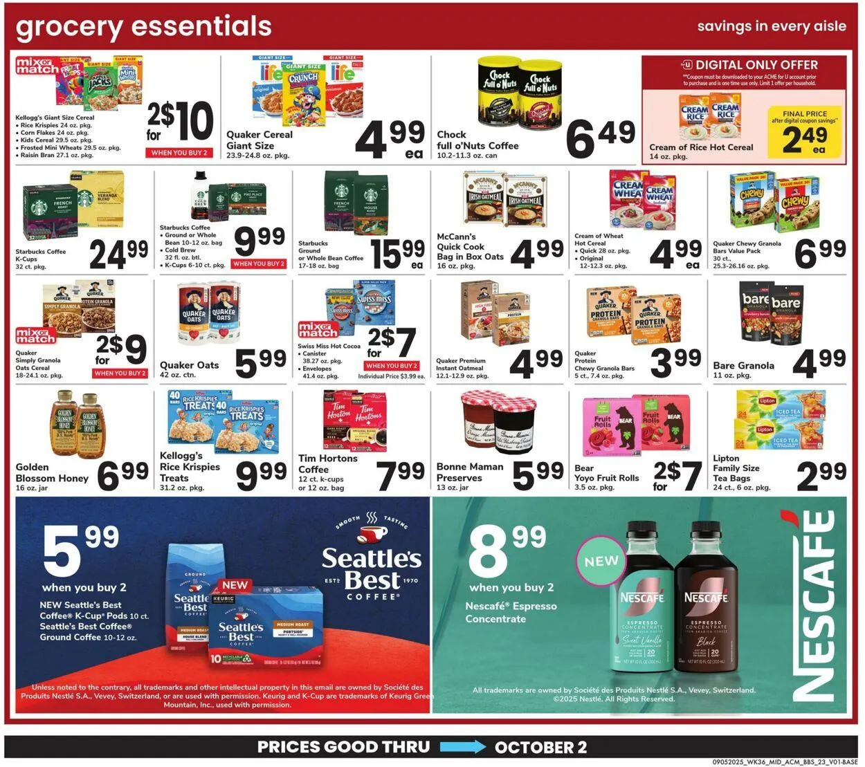 Weekly ad Acme Current weekly ad from September 5 to October 2 2025 - Page 23