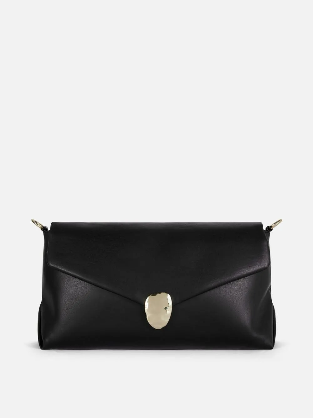 Kunstleder-Clutch mit Metallverschluss