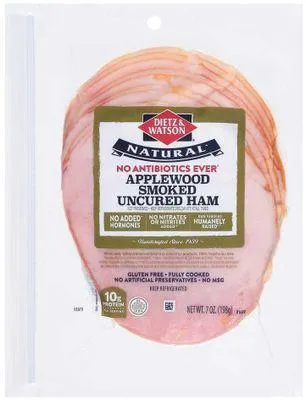 Dietz & Watson Natural Applewood Smoked Uncured Ham