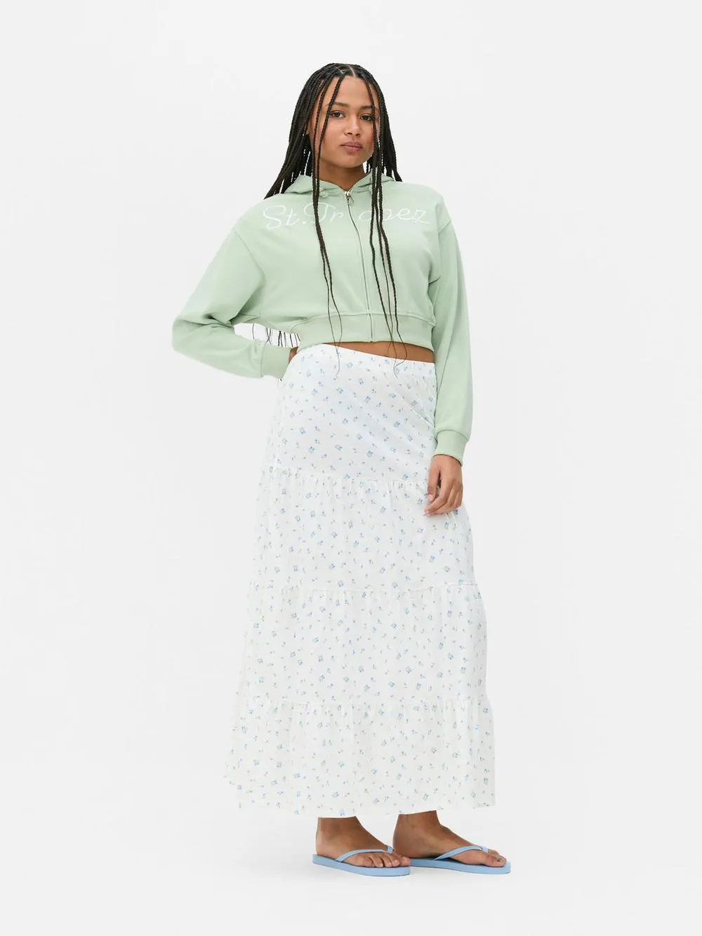 Tiered Maxi Skirt
