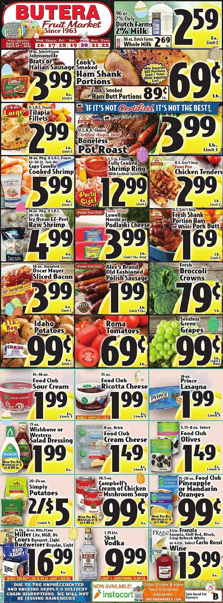 Weekly ad Butera Weekly Ad from April 16 to April 22 2025 - Page 1