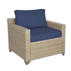 Maui Outdoor Club Natural Aged Wicker Chair