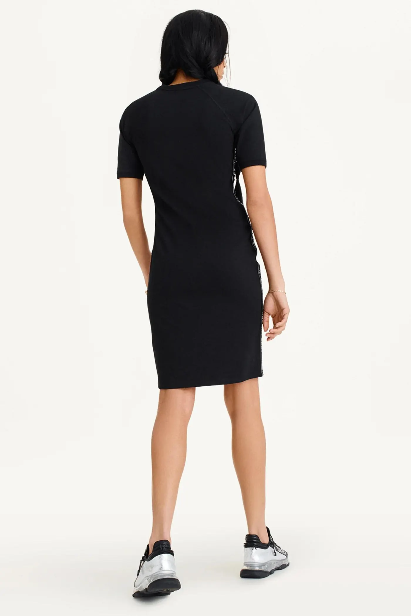 BODYCON DRESS WITH LOGO TAPING