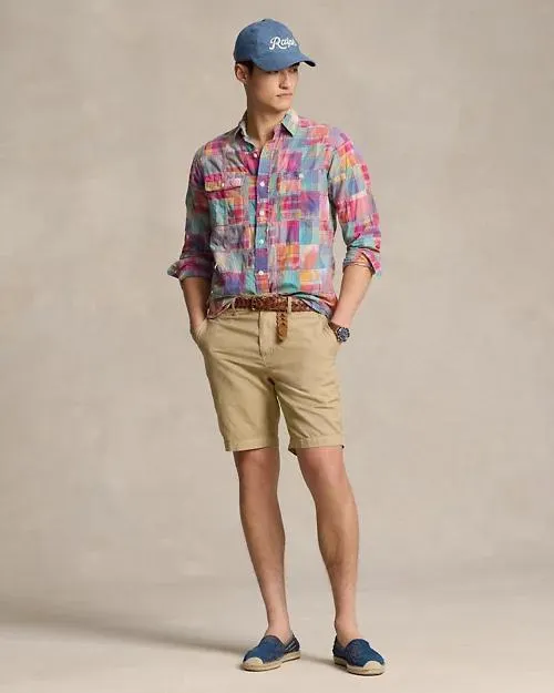 8.5-Inch Classic Fit Linen-Cotton Short