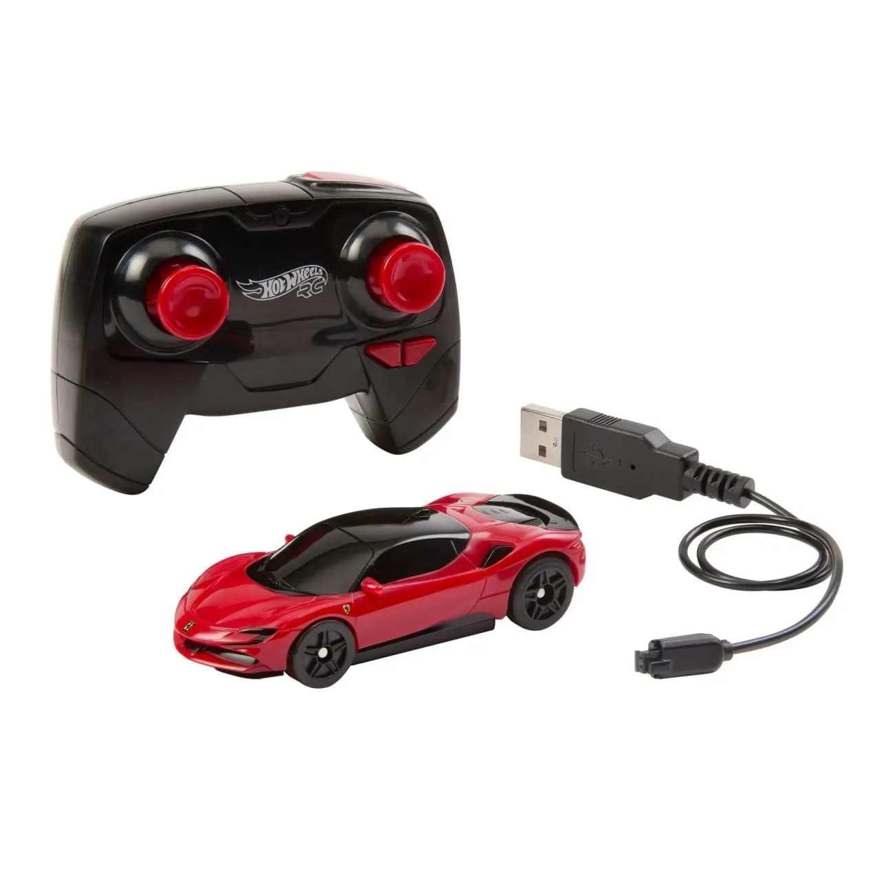 Hot Wheels RC 1:64 Ferrari Sf90 Stradale Assetto Fiorano Battery-Powered Remote-Control Car