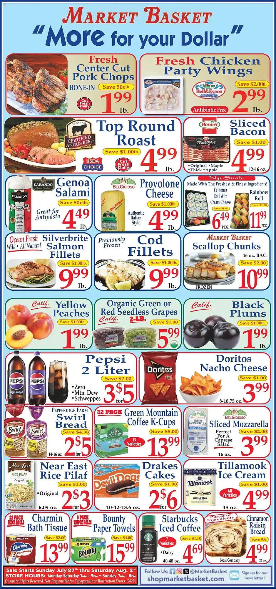 Weekly ad Market Basket Weekly Ad from July 27 to August 3 2025 - Page 1