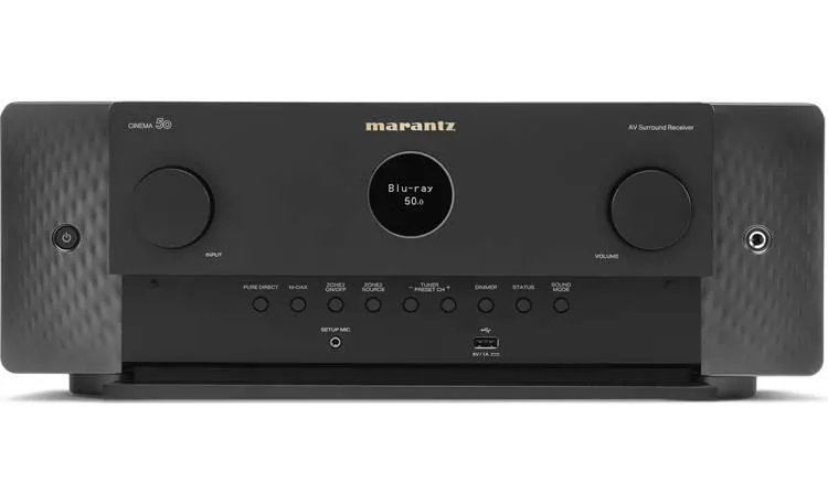 Marantz Cinema 50 9.4-channel home theater receiver with Dolby Atmos®, Bluetooth®, Apple AirPlay® 2, and Amazon Alexa compatibility (Black)