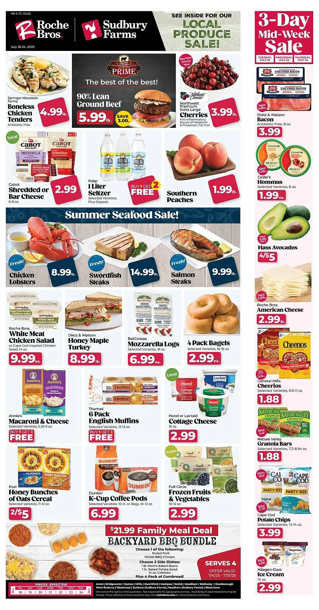 Weekly ad Roche Bros Weekly Ad from July 18 to July 24 2025 - Page 1