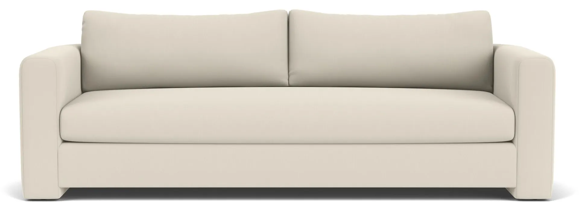 Hannah 96" Bench Cushion Sofa in Crawford Ivory
