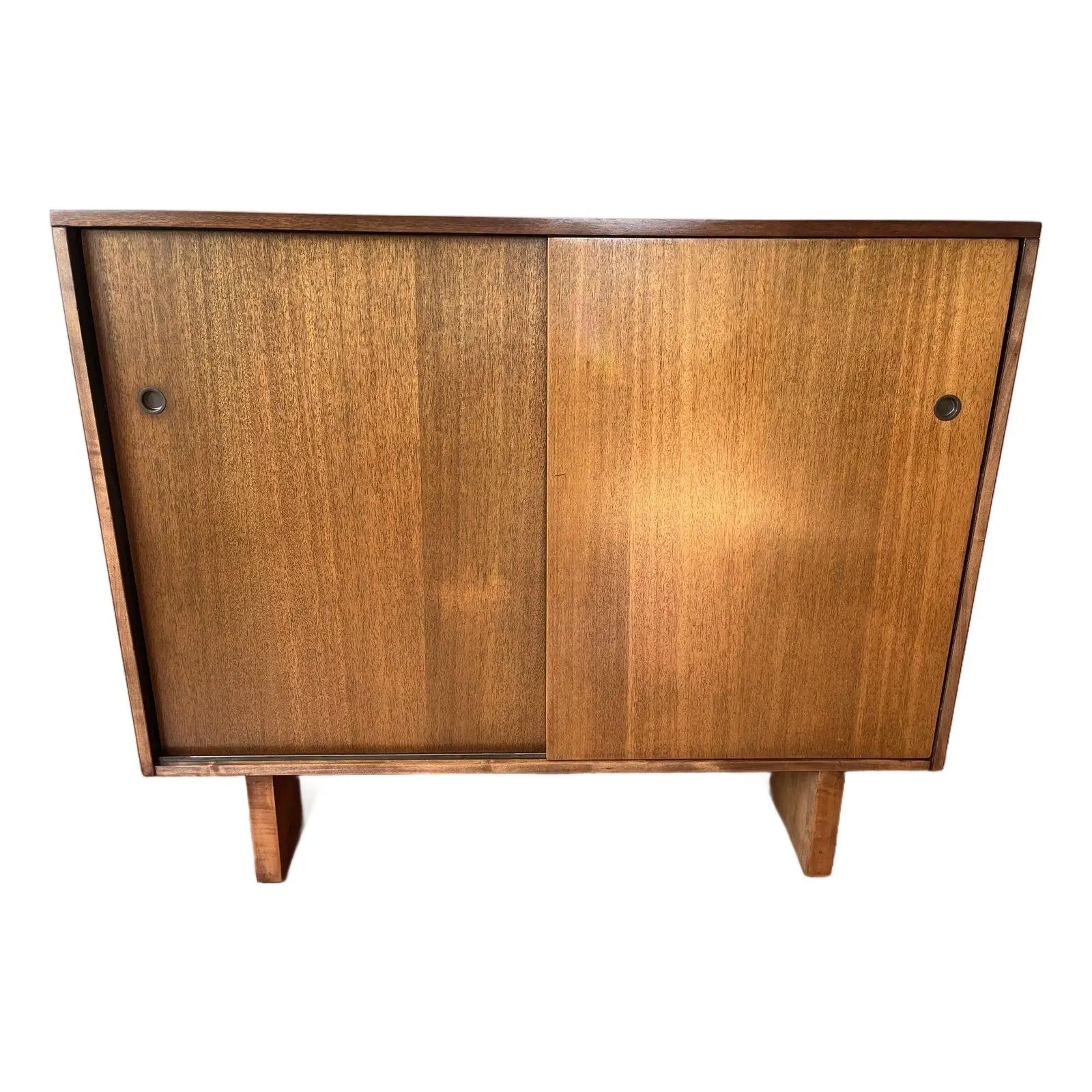 1940s Widdicomb Sliding Door Dresser Chest Wardrobe Cabinet