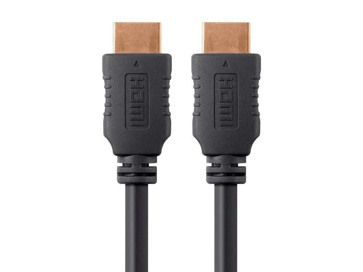 Monoprice 4K High Speed HDMI Cable - 4K@60Hz, HDR, HDR10, Dolby Vision, 18Gbps, YUV 4:4:4, 28AWG, With Ferrite Cores, 20 Feet, Black