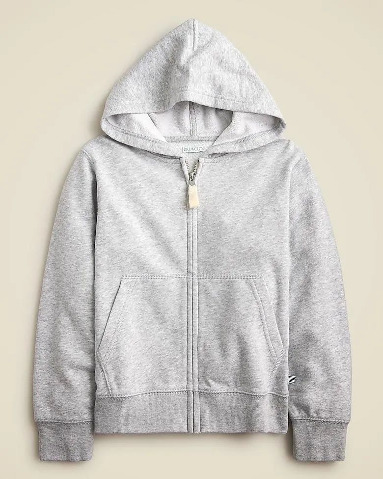 KID by Crewcuts heathered zip-up hoodie
