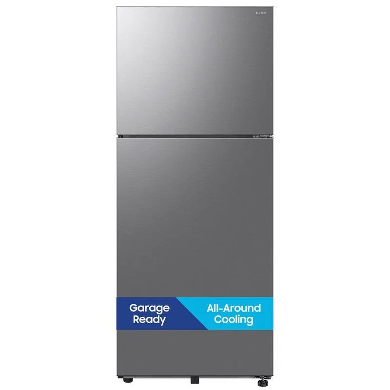 Samsung 28 in. 17.5 cu. ft. Smart Garage-Ready Top Freezer Refrigerator - Fingerprint Resistant Stainless Steel