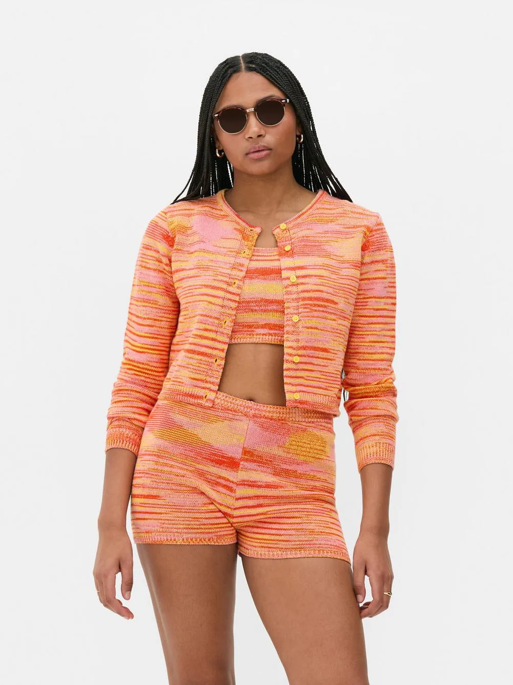 Knitted Cropped Cardigan