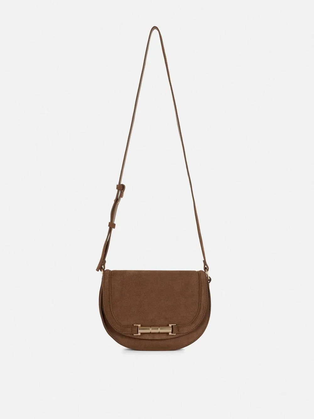 The Edit Suede Saddle Bag