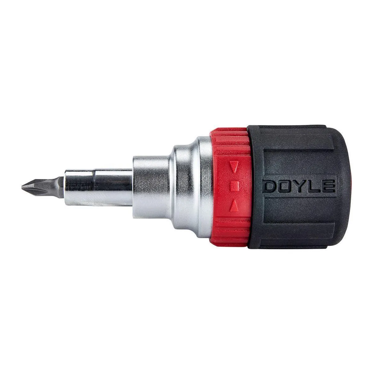 DOYLE 6-in-1 Ratcheting Multi-Bit Stubby Screwdriver