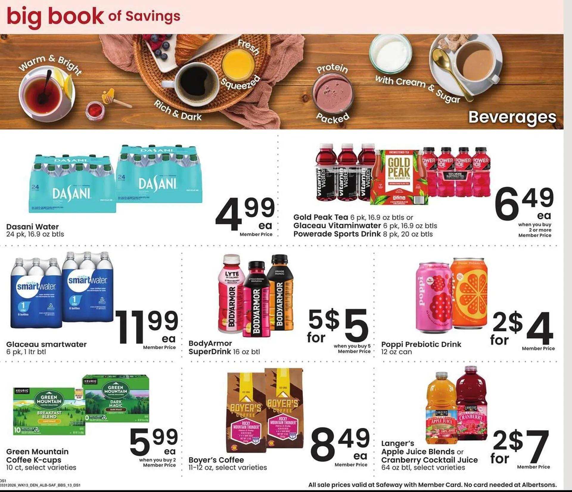 Weekly promotion Safeway weekly ad spanning from March 31 to April 27 2026 - Page 12 for Catalogue 365