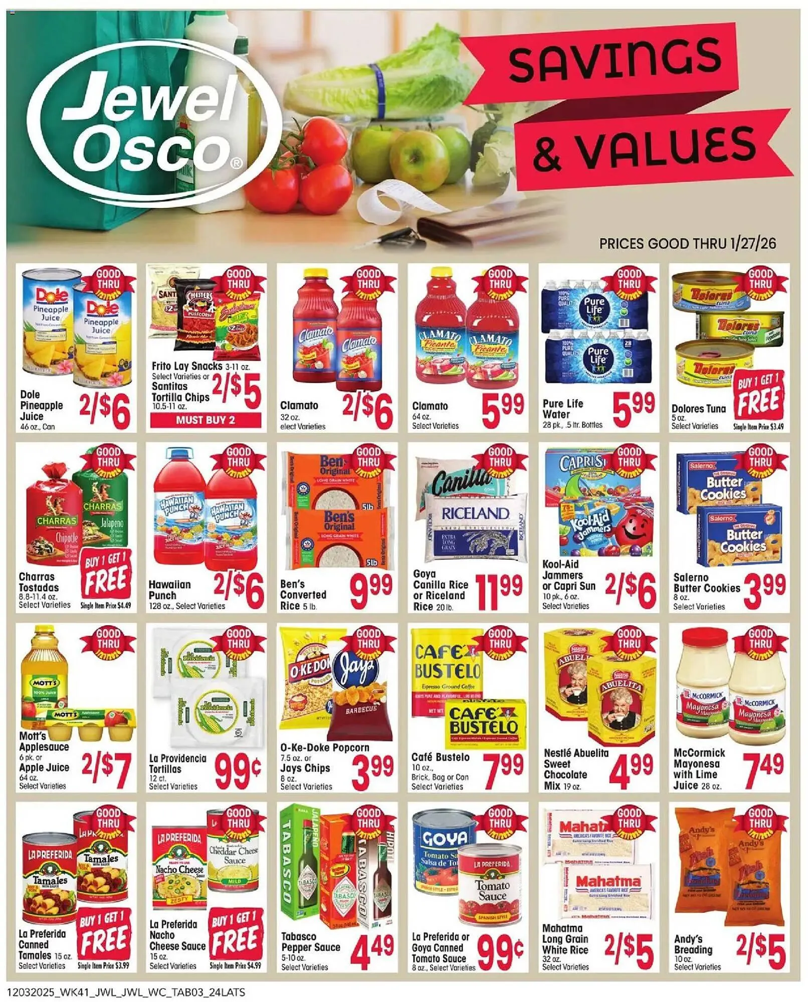 Weekly promotion Jewel-Osco weekly ad spanning from December 3 to January 27 2026 - Page 3 for Catalogue 365