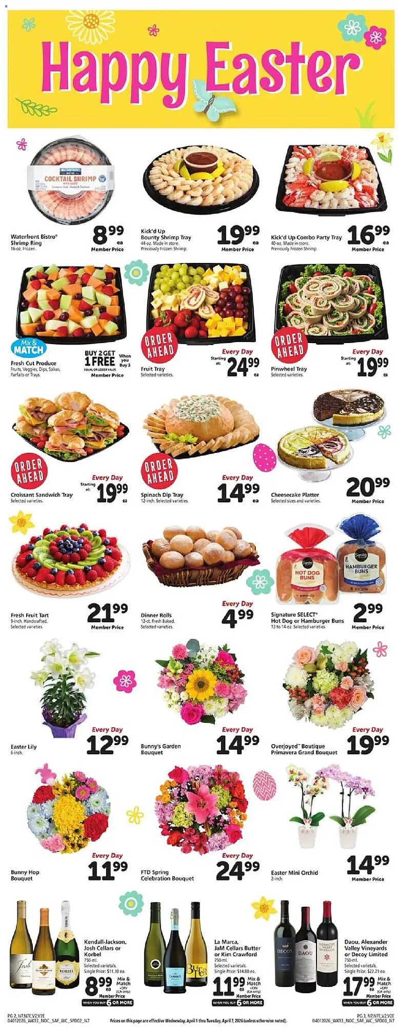 Weekly promotion Safeway weekly ad spanning from April 1 to April 8 2026 - Page 2 for Catalogue 365
