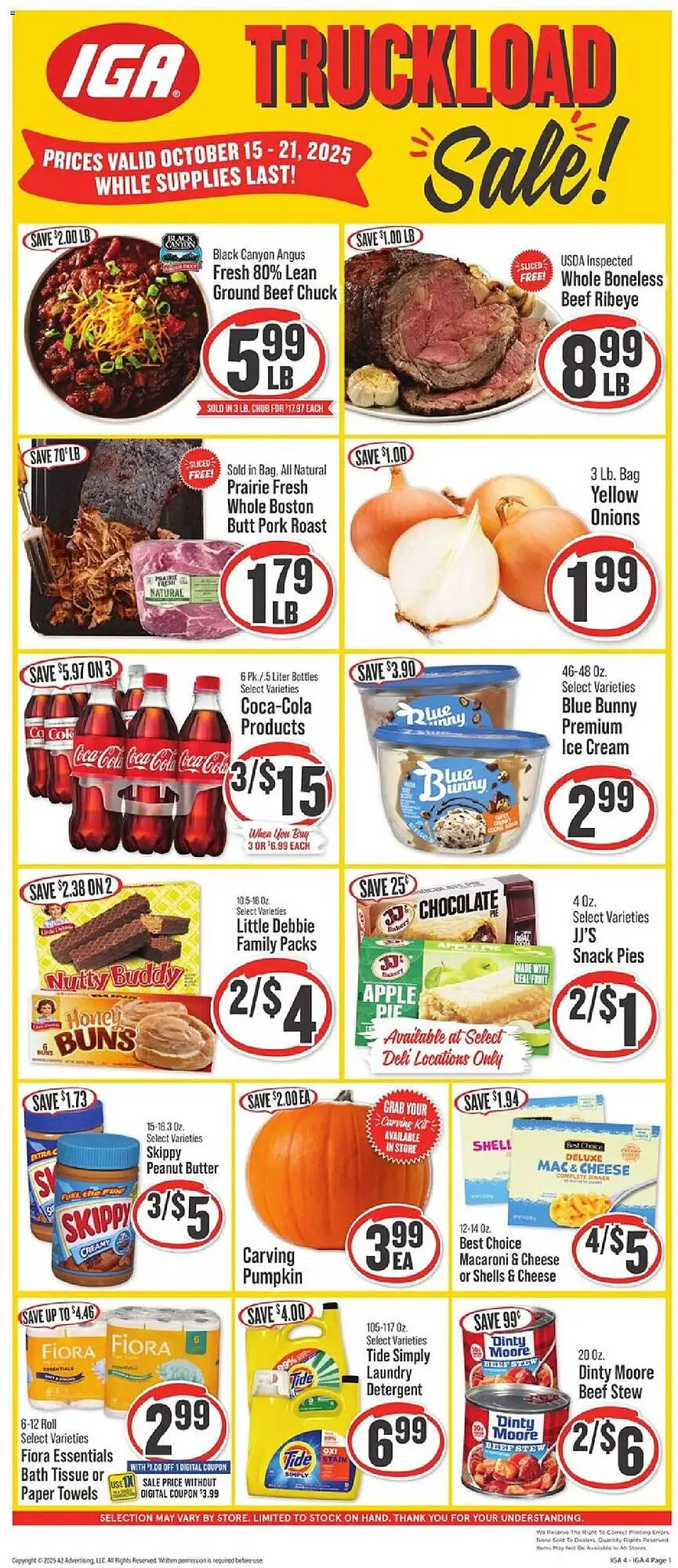 Weekly ad IGA weekly ad from October 15 to October 21 2025 - Page 1