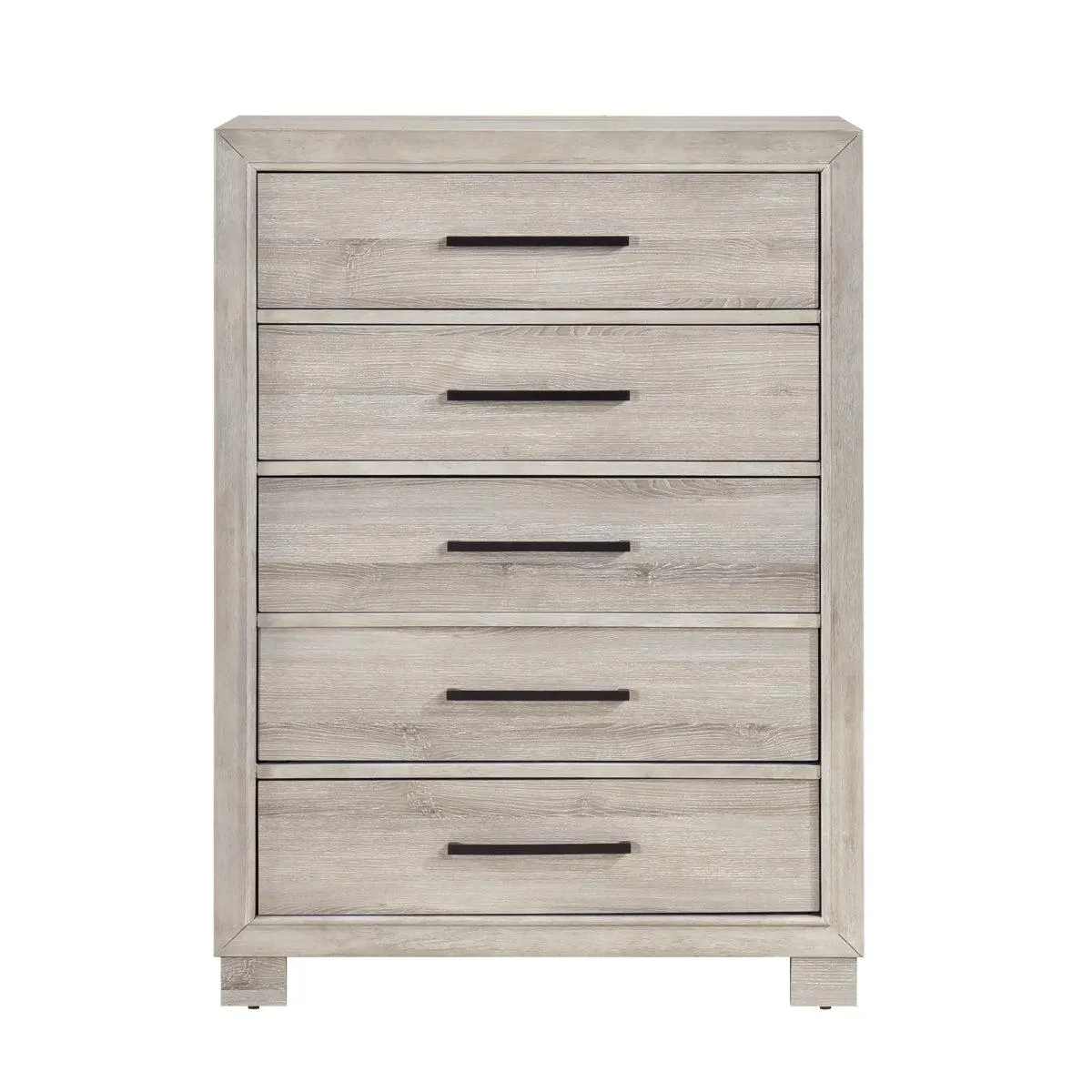 Everett 49.5" Chest with 5 Dovetail Drawers by Homelegance - Gray