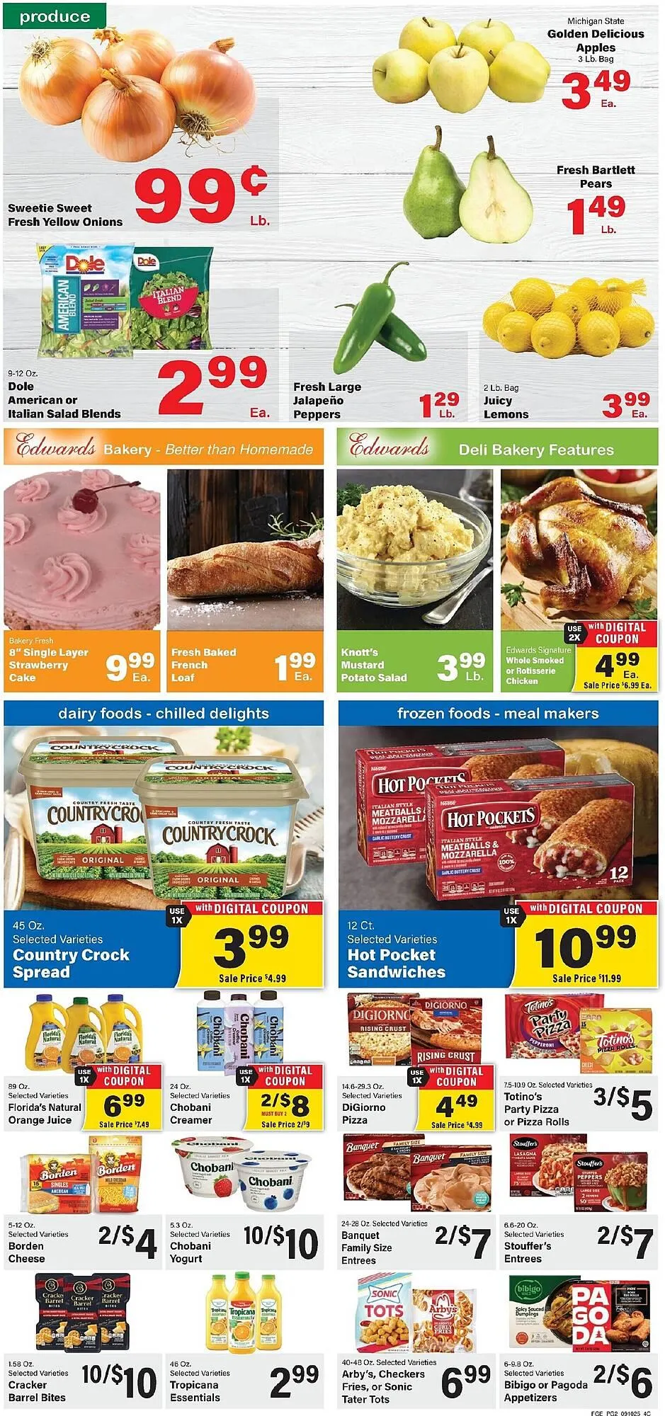 Weekly promotion Edwards Food Giant weekly ad spanning from September 10 to September 16 2025 - Page 2 for Catalogue 365
