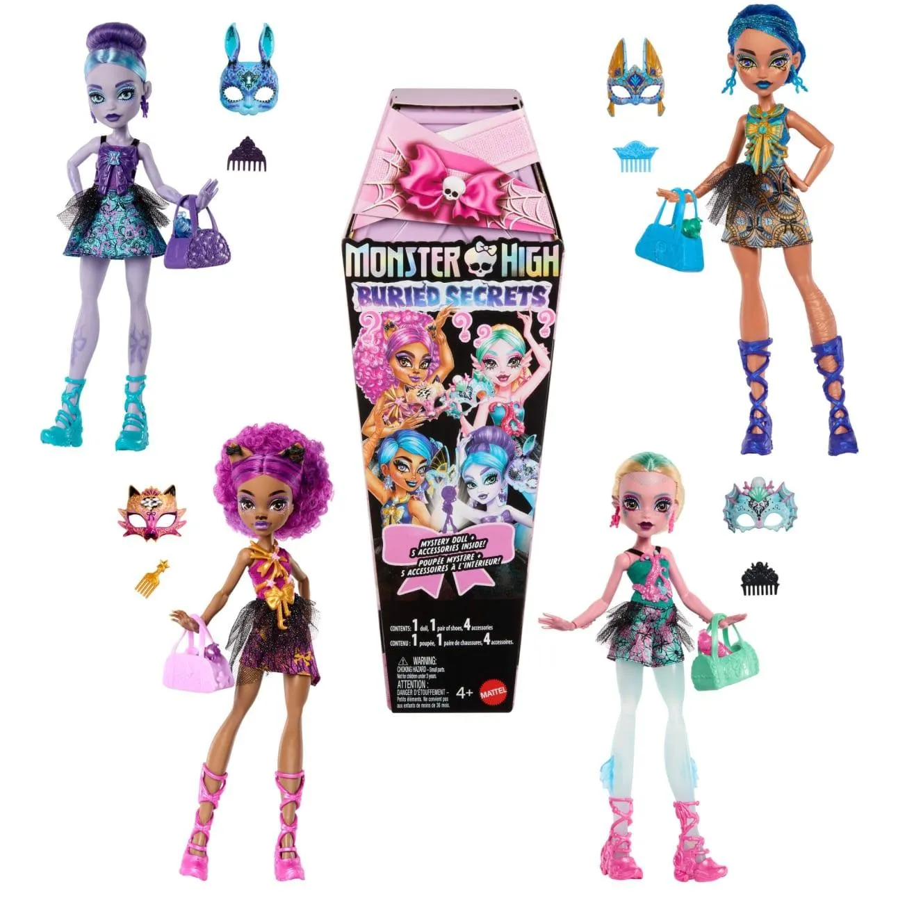 Monster High Buried Secrets Surprise Dolls With Haunted Dance Recital Theme (Characters May Vary)