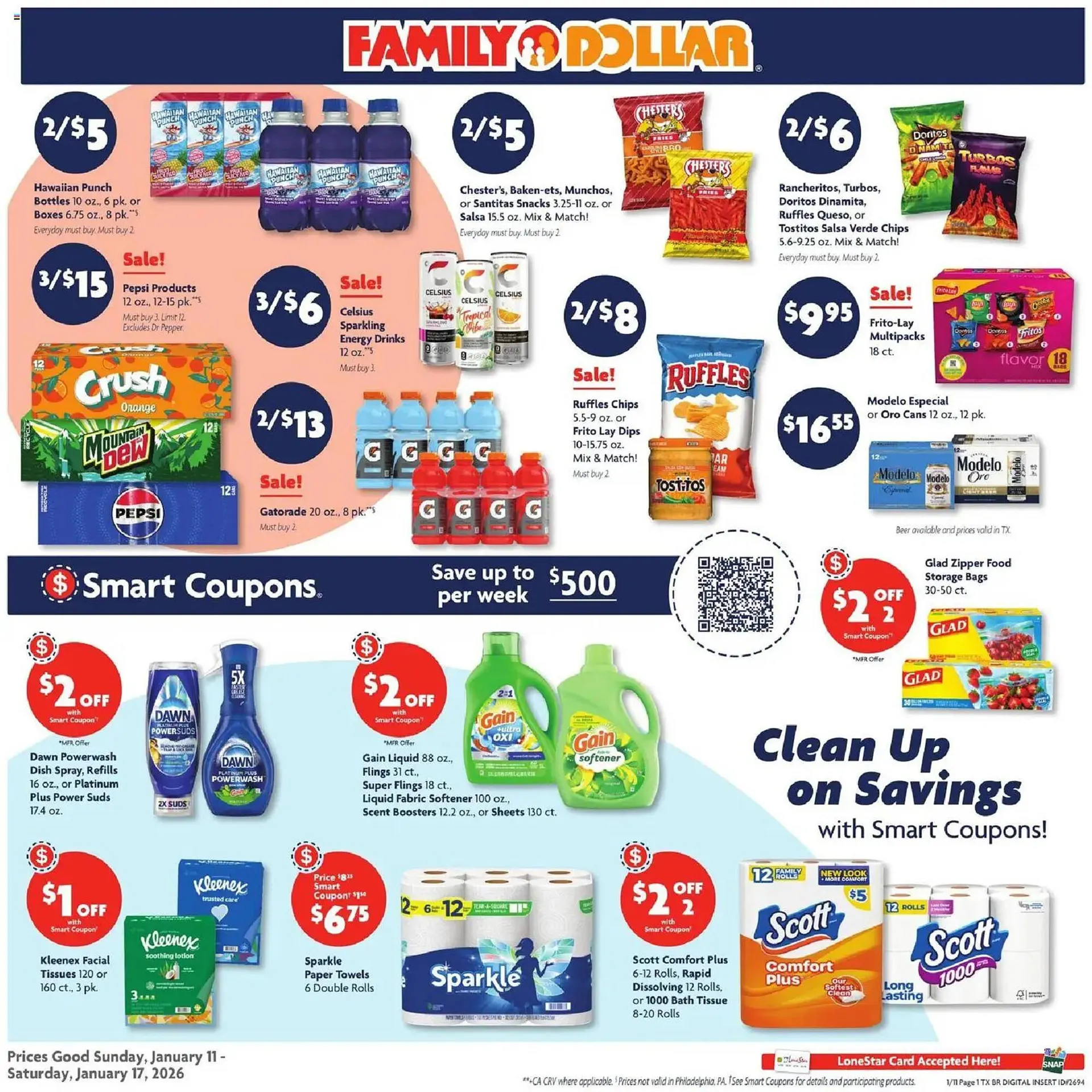Weekly ad Family Dollar weekly ad from January 11 to January 17 2026 - Page 1