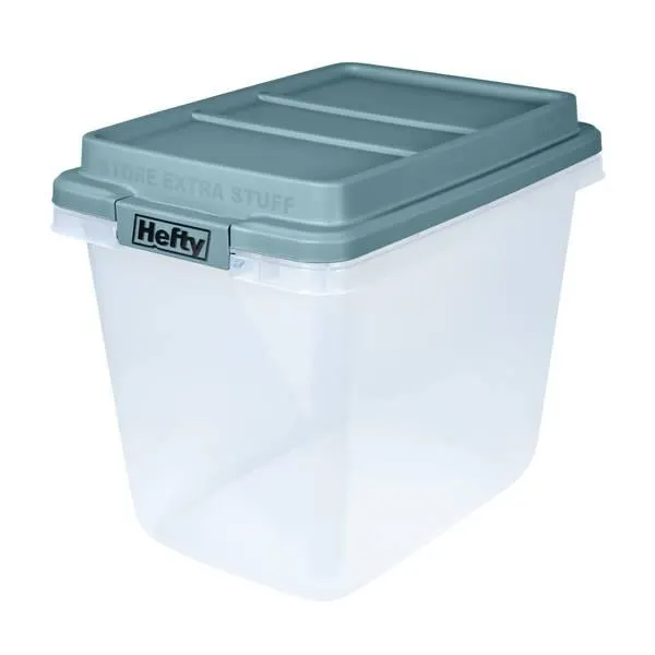 32 Quart Hi Rise Clear Storage Bin