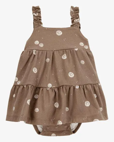 Baby Sand Dollar Tiered Sunsuit