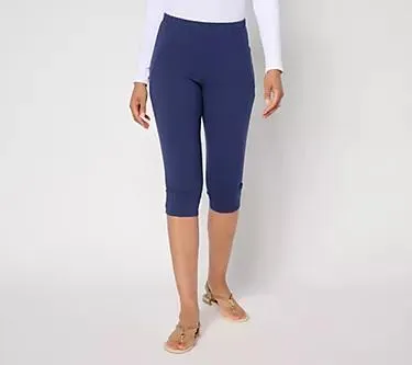 Women with Control Petite 86/14 Pedal Pusher with Seaming Detail