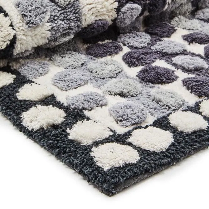 Stripe & Dot Grey Bath Rug