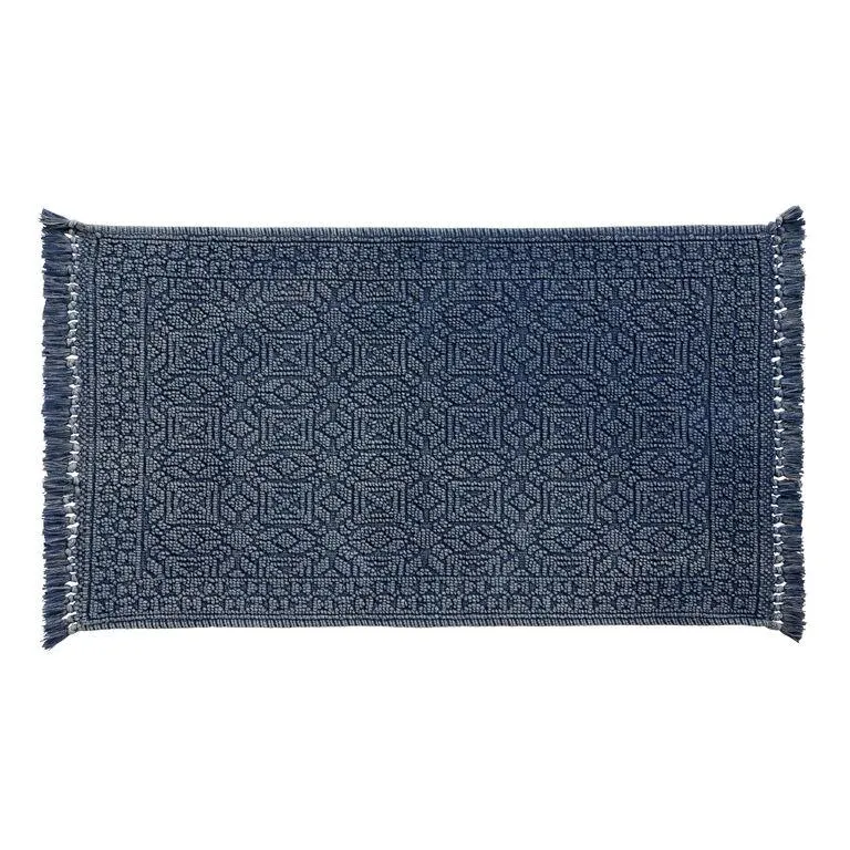 Vintage Stonewashed Geo Bath Mat