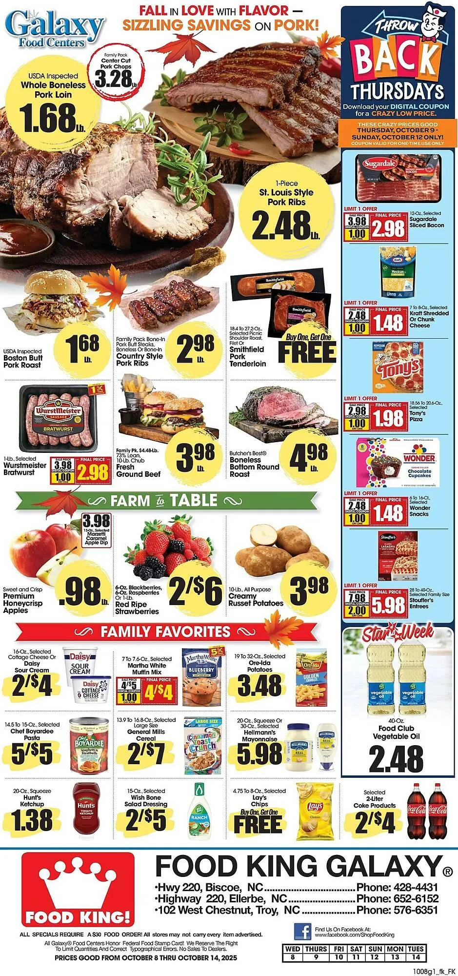 Weekly ad Food King weekly ad from October 8 to October 14 2025 - Page 1