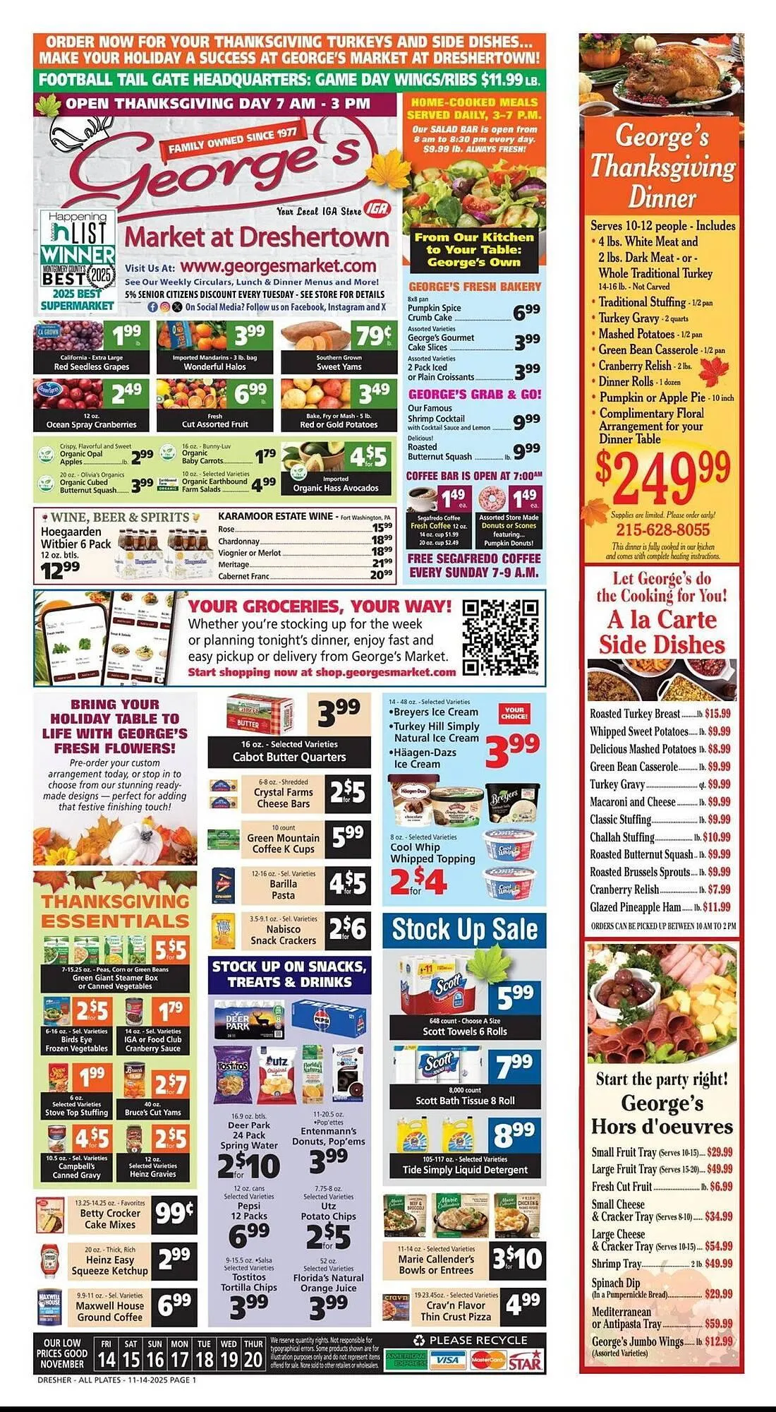 Weekly ad George's Market weekly ad from November 14 to November 20 2025 - Page 1
