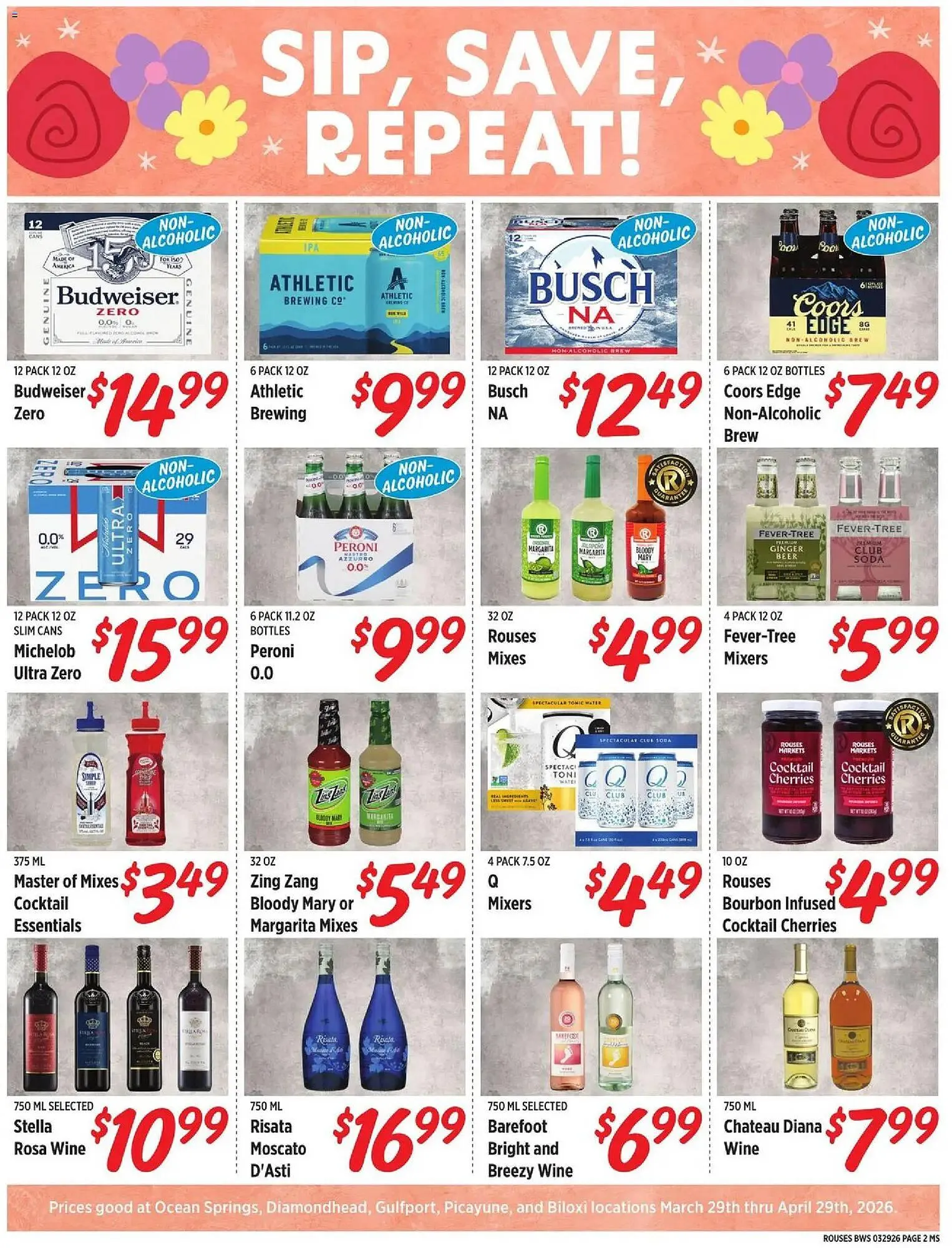 Weekly promotion Rouses weekly ad spanning from March 29 to April 30 2026 - Page 2 for Catalogue 365