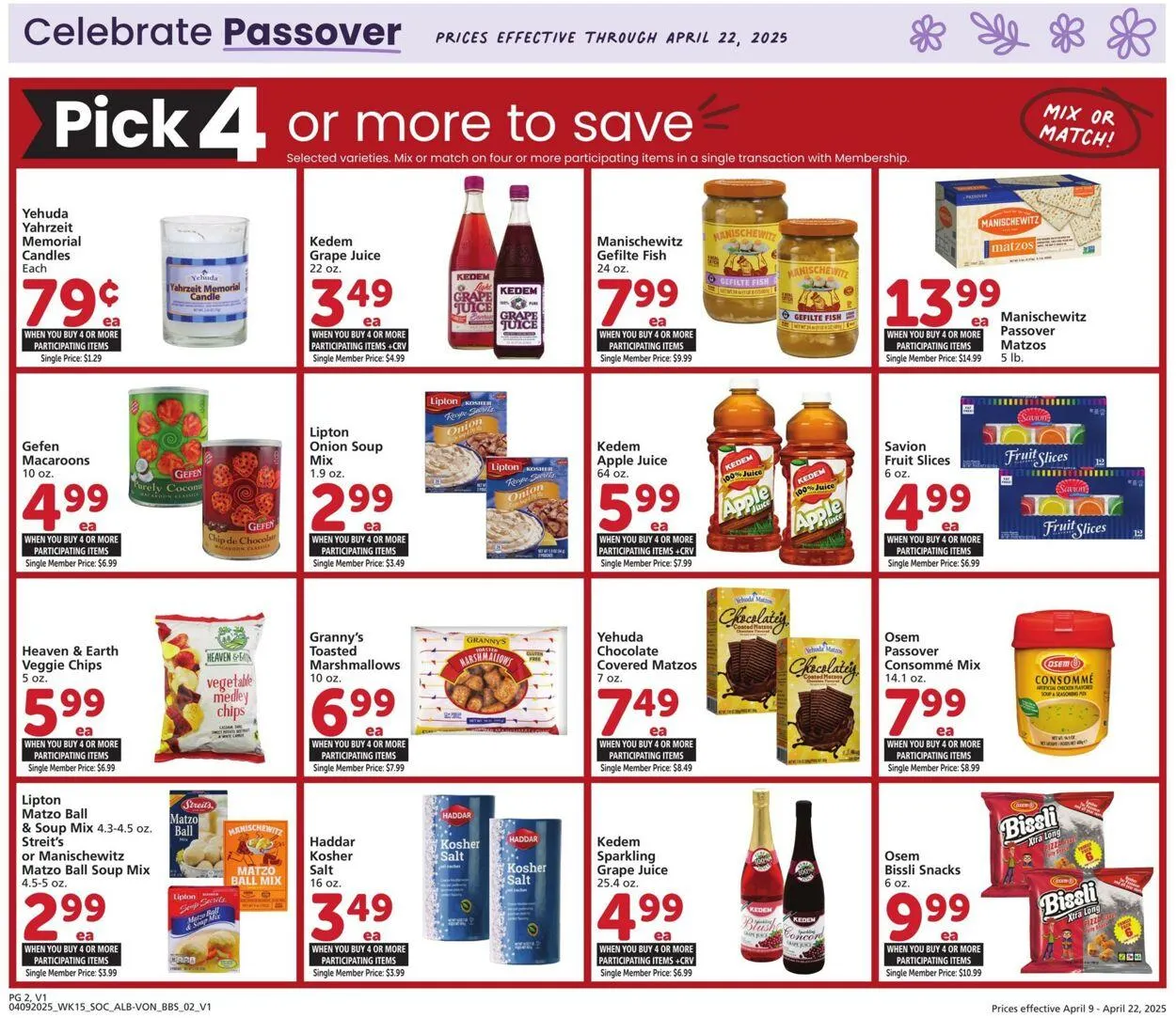 Catálogo de Vons Current weekly ad 9 de abril al 29 de abril 2025 - Página 2