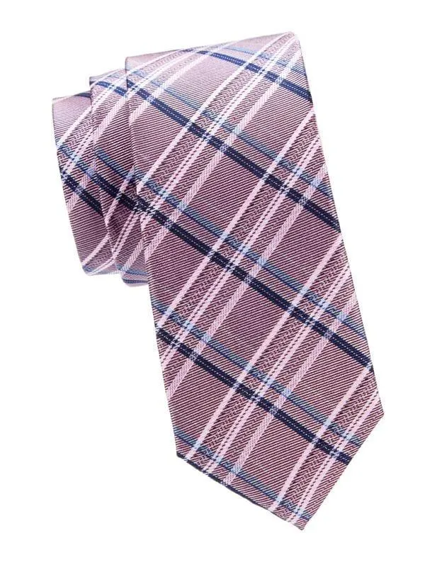 Plaid Silk Tie