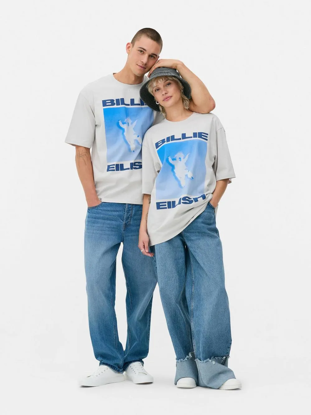Camiseta gráfica con lavado ácido de Billie Eilish