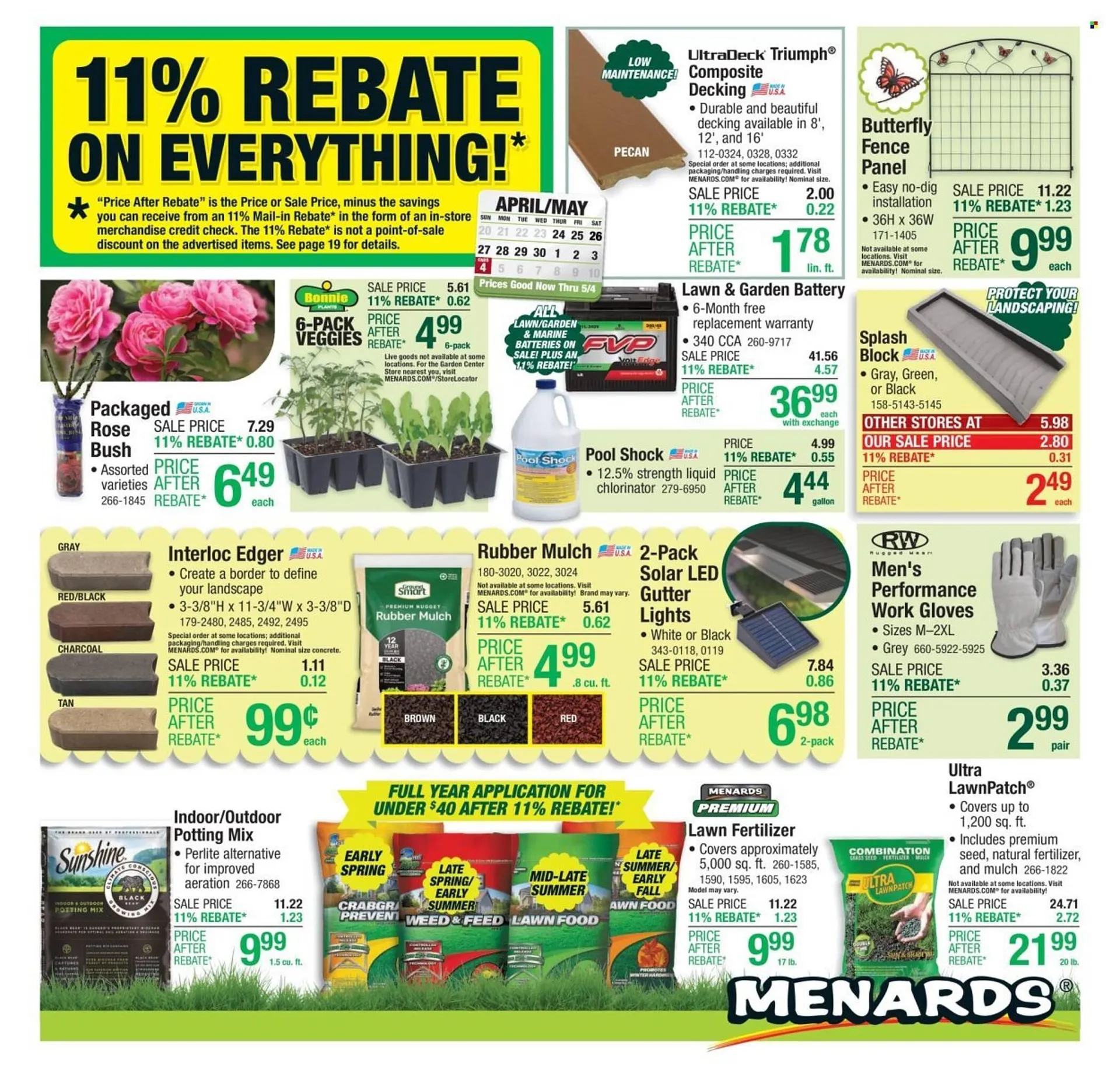 Weekly ad Menards Weekly Ad from April 24 to May 4 2025 - Page 1