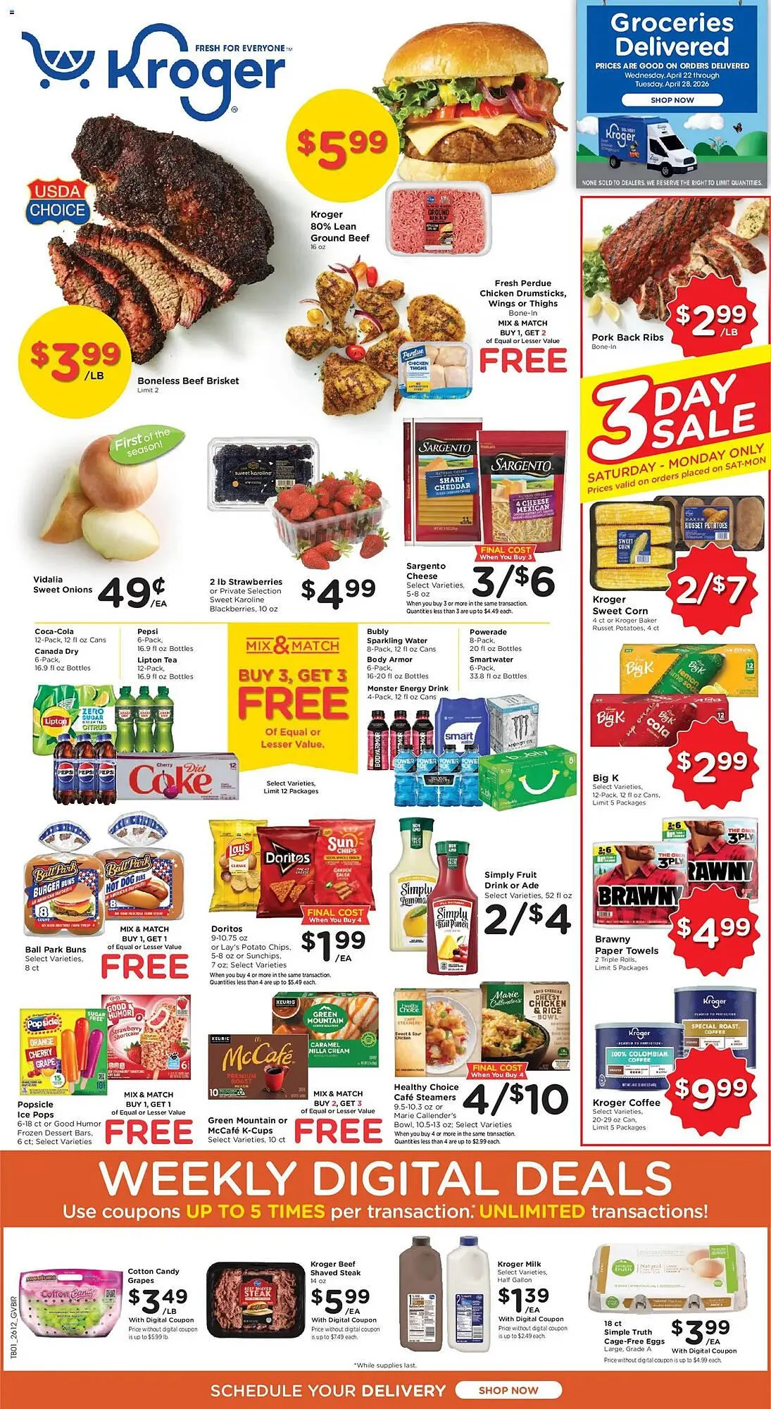Weekly ad Kroger weekly ad from April 22 to April 29 2026 - Page 1