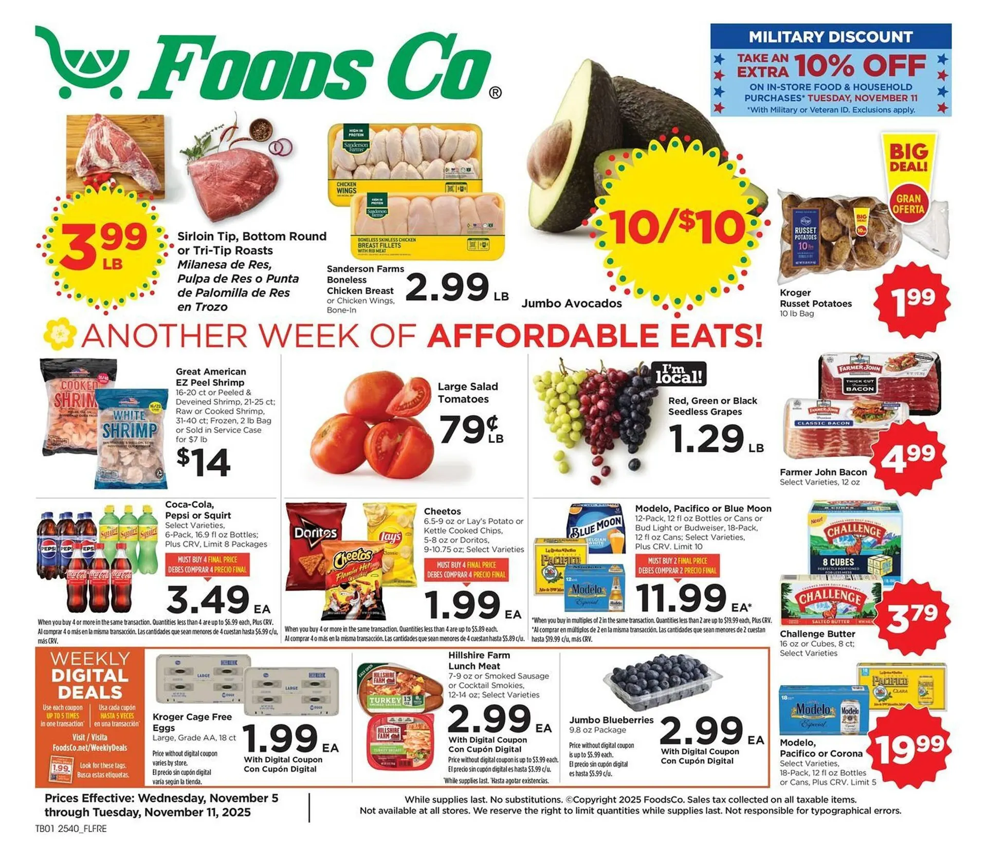 Weekly ad Foods Co weekly ad from November 5 to November 11 2025 - Page 1
