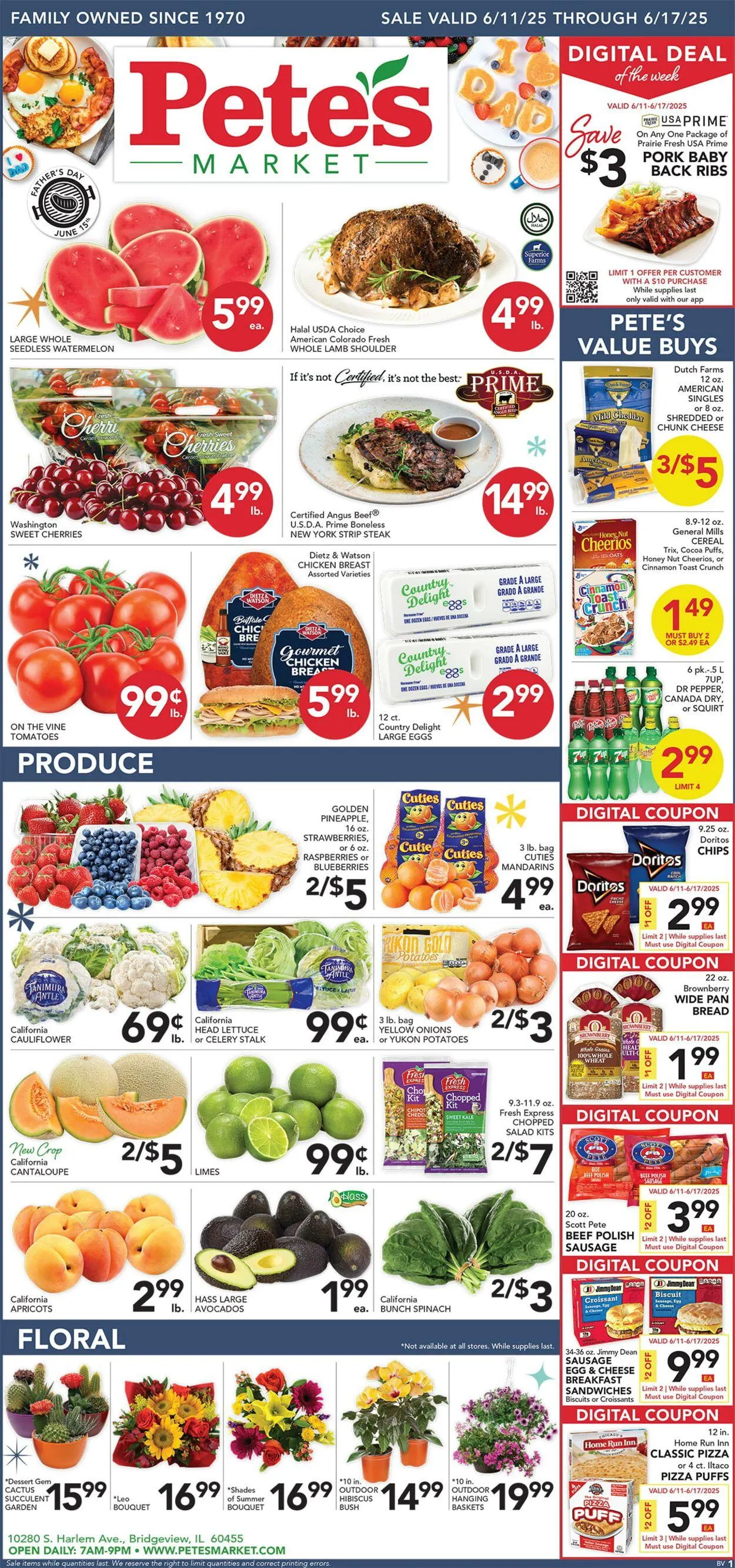Weekly ad Pete's Fresh Market Current weekly ad from June 4 to June 10 2025 - Page 1