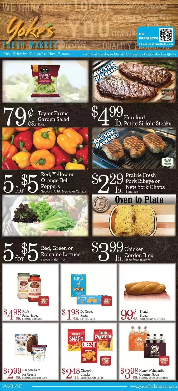 Weekly ad Yoke's Fresh Market Weekly Ad from October 30 to November 5 2024 - Page 1