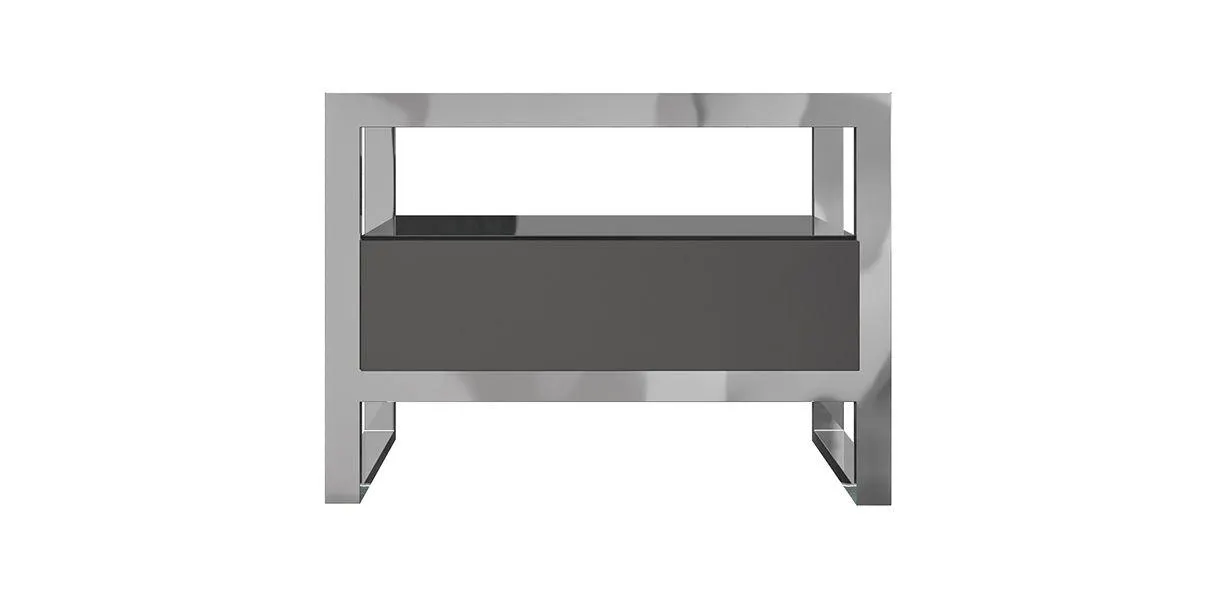 Strada Nightstand Gray