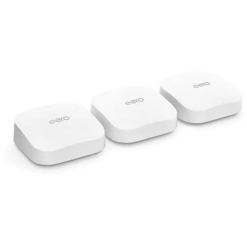 eero Pro 6E AX5400 Wi-Fi 6E Tri-Band Gigabit 3-Piece Mesh System (White)