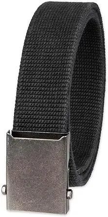 Columbia Men's Military Plaque Buckle Fabric Belt- One Size 42" Length - Everyday and Outdoor Wear